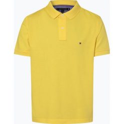 Tommy Hilfiger - Męska koszulka polo, żółty. Żółte koszulki męskie TOMMY HILFIGER, xl, bez wzorów, z bawełny, klasyczne, bez rękawów. Za 299,95 zł.