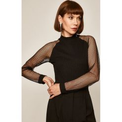 Medicine - Bluzka Ready to Party. Czarne bluzki damskie MEDICINE, s, z elastanu, z golfem. W wyprzedaży za 69,90 zł.