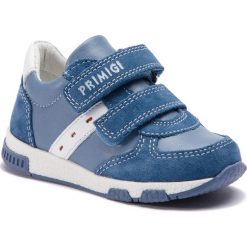 Sneakersy PRIMIGI - 3413944 M Blue. Niebieskie trampki chłopięce Primigi, bez wzorów, ze skóry, na rzepy. W wyprzedaży za 169,00 zł.