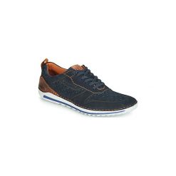 Buty Bugatti TIPPO. Niebieskie trampki męskie marki Bugatti, bez wzorów, bez zapięcia. Za 399,95 zł.