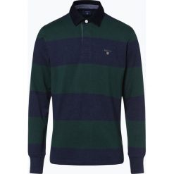 Gant - Męska bluza nierozpinana, zielony. Zielone bluzy męskie rozpinane marki GANT, m, w paski. Za 449,95 zł.