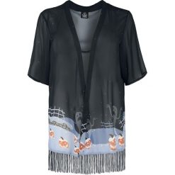 Kardigany damskie: Miasteczko Halloween Snowy Landscape Kimono Kardigan damski wielokolorowy