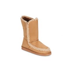Kozaki LPB Shoes NATHALIE. Pomarańczowe kozaki damskie marki LPB Shoes, bez obcasa, bez zapięcia. Za 175,20 zł.