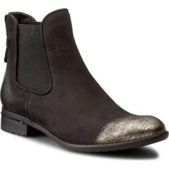 Sztyblety CARINII - B2412/N 360-000-PSK-769. Czarne buty zimowe damskie Carinii, z materiału, na obcasie. W wyprzedaży za 229,00 zł.