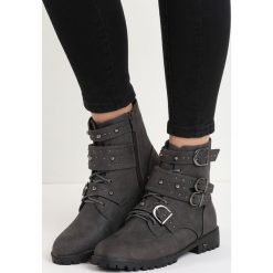 Szare Botki Be Mine. Szare botki damskie Born2be, z okrągłym noskiem, za kostkę, na wysokim obcasie, na płaskiej podeszwie, na zamek. Za 119,99 zł.