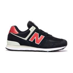 New Balance Sneakersy Męskie ml574smp 42,5. Czarne sneakersy męskie marki New Balance, bez zapięcia. W wyprzedaży za 373,16 zł.