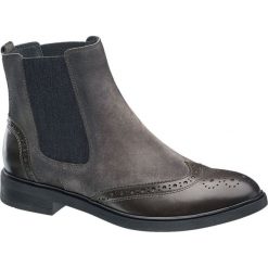 Botki damskie: sztyblety damskie 5th Avenue popielate
