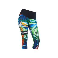 LEGGINSY JUNGLE 3/4. Legginsy sportowe damskie m, z dzianiny, do biegania. Za 169,00 zł.