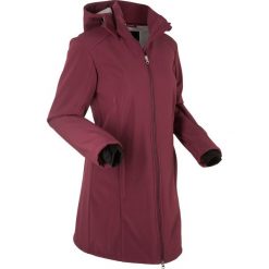 Długa kurtka softshell z polarem barankiem bonprix czerwony klonowy. Czerwone kurtki damskie bonprix, bez wzorów, z polaru, długie, bez kaptura. Za 249,99 zł.