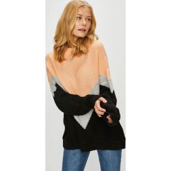 Trendyol - Sweter. Czarne swetry damskie Trendyol, s, z nadrukiem, z poliesteru, bez rękawów, bez kaptura. W wyprzedaży za 49,90 zł.