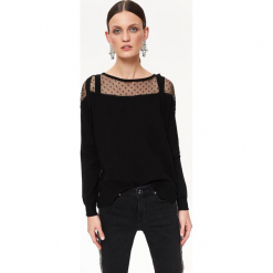 SWETER DAMSKI Z WIĄZANIAMI. Szare swetry klasyczne damskie Top Secret, na jesień. Za 139,99 zł.