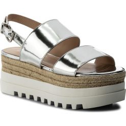 Espadryle LIU JO - Sandalo Platform S18067 P0231 Silver 00532. Szare espadryle damskie Liu Jo, bez wzorów, ze skóry ekologicznej, bez obcasa, na obcasie. W wyprzedaży za 399,00 zł.