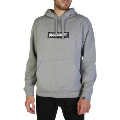Napapijri Bluza BOX H_N0YKBT. Bluzy męskie Napapijri, s, bez wzorów, z bawełny, z kapturem, bez rękawów, długie, bez kaptura. Za 6,00 zł.