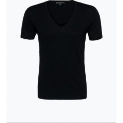 Drykorn - T-shirt męski – Quentin, czarny. Czarne t-shirty męskie DRYKORN, m, bez wzorów, z bawełny, z dekoltem w serek. Za 129,95 zł.