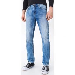 Jeansy regular fit - Niebieski. Niebieskie jeansy męskie House, m, bez wzorów. Za 129,99 zł.