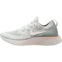 Nike Performance EPIC REACT FLYKNIT Obuwie do biegania treningowe light silver/sail/mica green/crimson tint/phantom. Zielone buty do biegania damskie Nike Performance, z materiału. Za 629,00 zł.