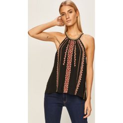 Pepe Jeans - Top Alice. Białe bluzki damskie Pepe Jeans, s, z haftami, z wiskozy, casualowe, z okrągłym kołnierzem, bez rękawów. Za 299,90 zł.