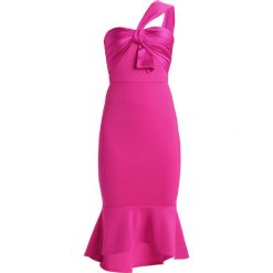 Sukienki hiszpanki: True Violet ONE SHOULDER MIDI DRESS WITH BOW DETAIL Sukienka etui cerise