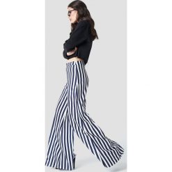 Spodnie damskie: Aéryne Paris Spodnie Lea - White,Multicolor,Navy