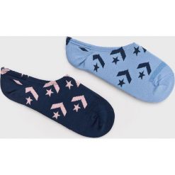 Converse - Skarpetki (2-pack). Niebieskie skarpetki damskie marki Converse, z elastanu. W wyprzedaży za 29,90 zł.
