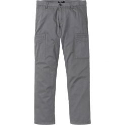 Spodnie bojówki Regular Fit bonprix dymny szary. Szare spodnie męskie bonprix, m, bez wzorów. Za 109,99 zł.