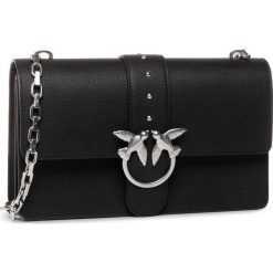 Torebka PINKO - Love Baby Simply 1 Cl PE 20 PLTT 1P21LY Y65Z Black Z99. Czarne listonoszki damskie Pinko, bez wzorów, ze skóry, bez dodatków. Za 1269,00 zł.