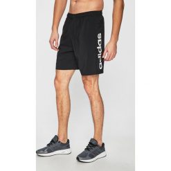 Adidas Performance - Szorty. Czarne spodenki sportowe męskie marki adidas Performance, s, z nadrukiem, z poliesteru, sportowe. Za 99,90 zł.