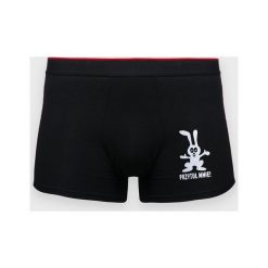 Bokserki męskie Przytul mnie. Czerwone bokserki męskie MegaKoszulki, bez wzorów, z elastanu. Za 49,90 zł.