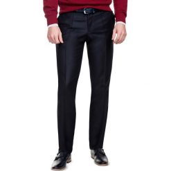 Spodnie GIO-FRI 16-24K. Czarne spodnie męskie m, z wełny, eleganckie. Za 259,00 zł.