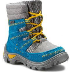 Buty zimowe chłopięce: Śniegowce BARTEK – 51579-0TF Szaro Turkusowy