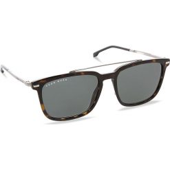 Okulary przeciwsłoneczne BOSS - 0930/S Dark Havana 086. Brązowe okulary przeciwsłoneczne męskie wayfarery Boss, z tworzywa sztucznego. W wyprzedaży za 529,00 zł.