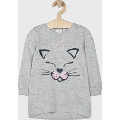 Name it - Bluza dziecięca 92-128 cm. Różowe bluzy dziewczęce Name it, z nadrukiem, z bawełny, bez rękawów, bez kaptura. W wyprzedaży za 39,90 zł.