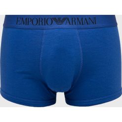 Emporio Armani - Bokserki. Niebieskie bokserki męskie marki Emporio Armani, z elastanu. W wyprzedaży za 79,90 zł.
