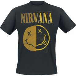 Nirvana Spliced Smiley T-Shirt czarny. Czarne t-shirty męskie marki Caliban, s. Za 74,90 zł.