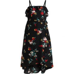 City Chic FLOWERETTE Długa sukienka black. Czarne długie sukienki City Chic, z materiału, z długim rękawem. Za 509,00 zł.