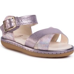 Sandały CLARKS - Skylark Pure T 261489906 Pink. Różowe sandały dziewczęce Clarks, ze skóry ekologicznej, bez zapięcia. Za 199,00 zł.