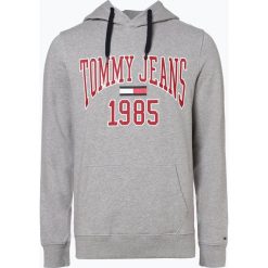 Tommy Jeans - Męska bluza nierozpinana, szary. Szare bejsbolówki męskie Tommy Jeans, m, z nadrukiem, z jeansu, z kapturem. Za 399,95 zł.