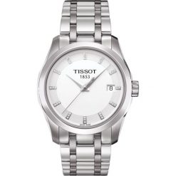 PROMOCJA ZEGAREK TISSOT T-Trend T035.210.11.016.00. Białe zegarki damskie marki TISSOT, ze stali. W wyprzedaży za 1931,60 zł.