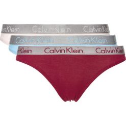 Calvin Klein 3-pack Spodenki Niebieski Czerwony Beżowy. Czerwone figi damskie Calvin Klein, xs, bez wzorów, z elastanu. Za 188,95 zł.