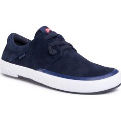 Półbuty CAMPER - Peu Rambla Vulcan K100414-007 Blue. Niebieskie półbuty męskie Camper, na co dzień, bez wzorów, ze skóry, eleganckie, bez zapięcia. W wyprzedaży za 309,00 zł.