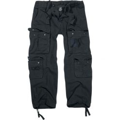 Brandit Pure Vintage Trousers Spodnie czarny. Czarne spodnie męskie marki Brandit, xl, z nadrukiem, z bawełny, vintage, długie. Za 224,90 zł.