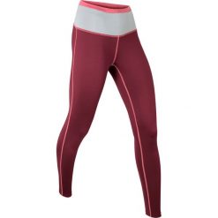 Legginsy sportowe shaping, długie, LEVEL 2 bonprix czerwony klonowy - dymny malinowy - jasnoszary melanż. Czerwone legginsy sportowe damskie bonprix, w paski, na fitness i siłownię. Za 44,99 zł.