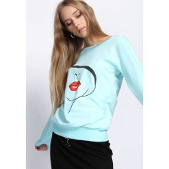 Miętowa Bluza Here With Me. Zielone bluzy damskie Born2be, na jesień, l. Za 24,99 zł.