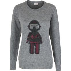 Sweter Ice Play By ICEBERG. Szare swetry damskie ICE PLAY BY ICEBERG, bez wzorów, z wełny, klasyczne, bez rękawów, bez kaptura. Za 549,00 zł.