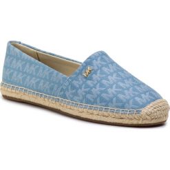 Espadryle MICHAEL MICHAEL KORS - Kendrick Slip On 40S9KNFP1Y Denim. Niebieskie espadryle damskie marki MICHAEL Michael Kors, bez wzorów, ze skóry ekologicznej, bez obcasa, na płaskiej podeszwie. Za 429,00 zł.