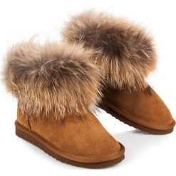 Buty zimowe damskie: SKÓRZANE MUKLUKI