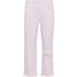 Spodnie J BRAND I612HL IVY. Różowe spodnie damskie J Brand, z materiału, z podwyższonym stanem. W wyprzedaży za 405,00 zł.