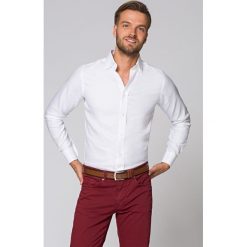 Koszula Biała Ester. Białe koszule męskie LANCERTO, na lato, s, z haftami, z bawełny, eleganckie. Za 299,90 zł.