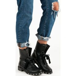 ROCKOWE BOTKI WORKERY. Czarne workery damskie marki LUCKY SHOES. Za 102,90 zł.