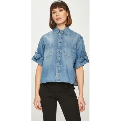 Pepe Jeans - Koszula Ally. Szare koszule damskie Pepe Jeans, m, z bawełny, casualowe, z krótkim rękawem. Za 359,90 zł.
